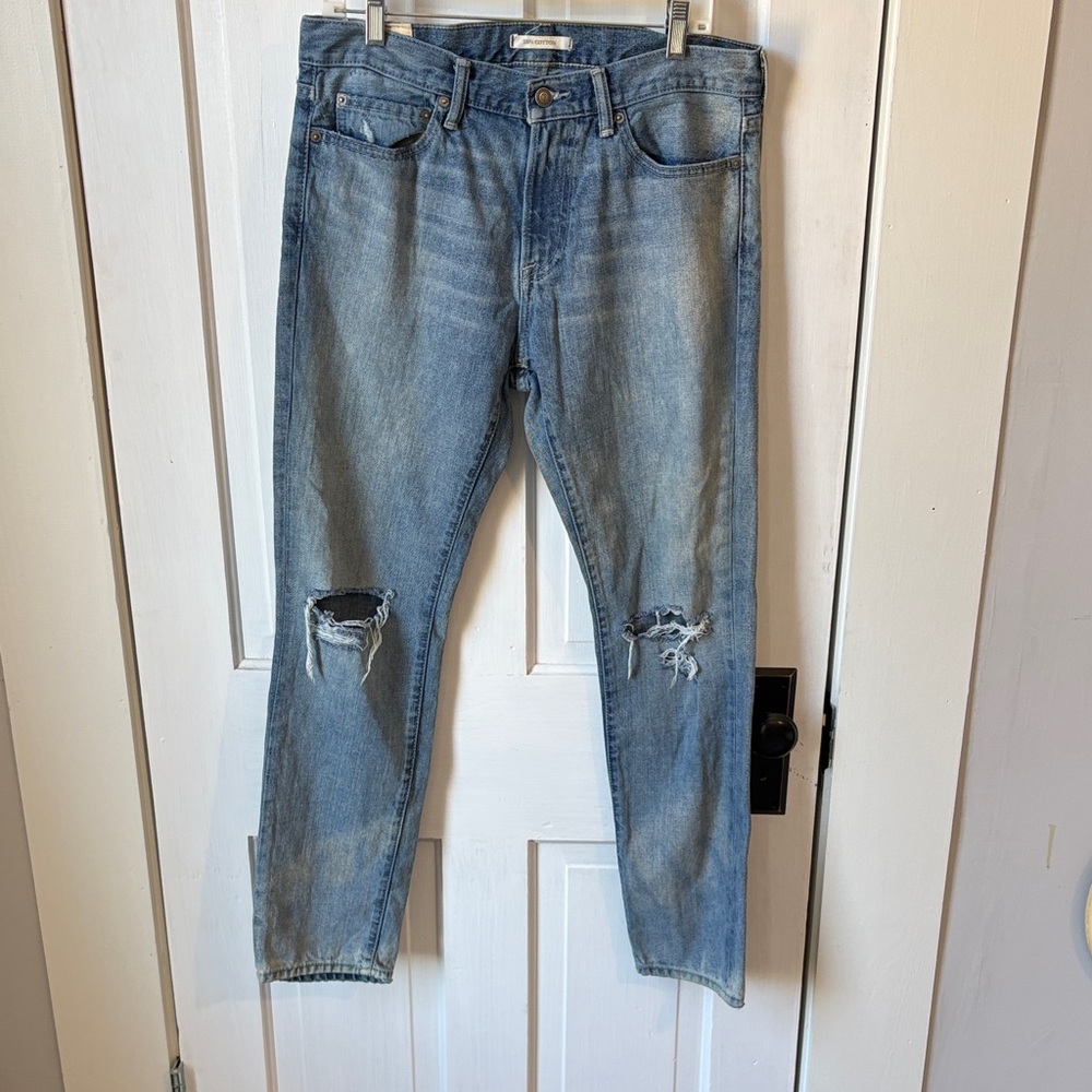 Abercrombie & Fitch Distressed‎ Blue Slim Jeans 32x30 100% Cotton